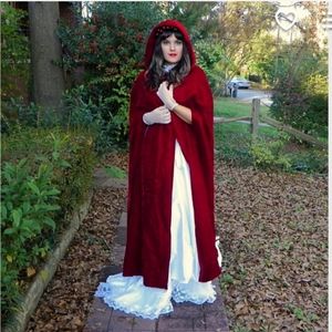 Vintage red velvet cape